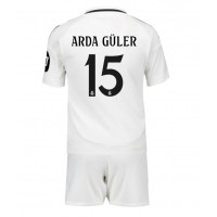 Dres Real Madrid Arda Guler #15 Domáci pre deti 2024-25 Krátky Rukáv (+ trenírky)